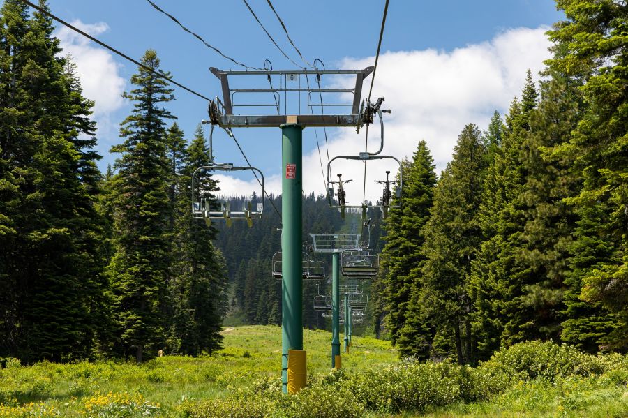 After Windstorm: Tamarack Express lift tower replacement