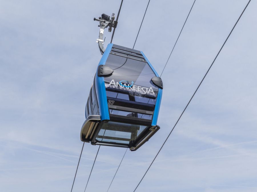 Leitner-Poma Of America: Anakeesta Adventure Park - every single Crystal Express cabin  features a fully glass floor