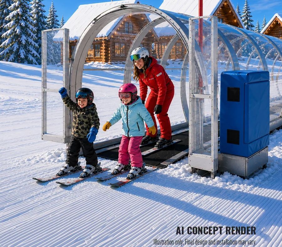 Big White Ski Resort: Happy Valley Welcomes Polar Passage, a New Covered Lift for Beginners