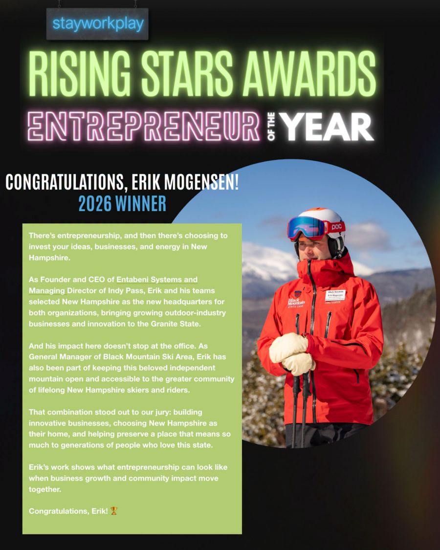 Erik Mogensen awarded the Entrepreneur of the Year Award.