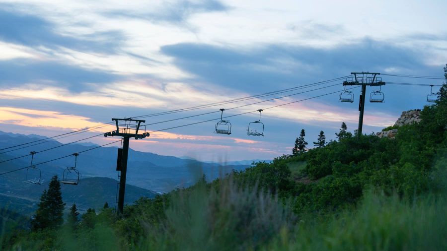 Hail Peak Express Helicopter Fly-In Event Among Deer Valley Resort