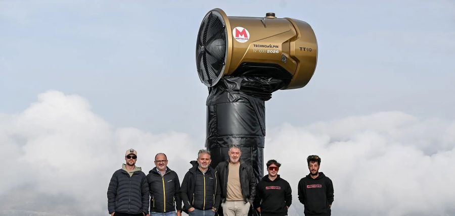 TechnoAlpin: The thousandth fan gun in 2026 goes to Mottolino