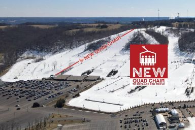 Perfect North Slopes: New quad chair to replace red triple