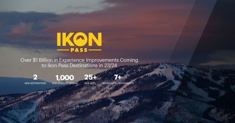 Ikon Pass Holders Can Experience Over $1 Billion in New Terrain, Lifts, Dining, Skier Services and More for Winter 23/24