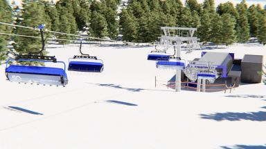 Big Sky Resort: North side lift six shooter replacement