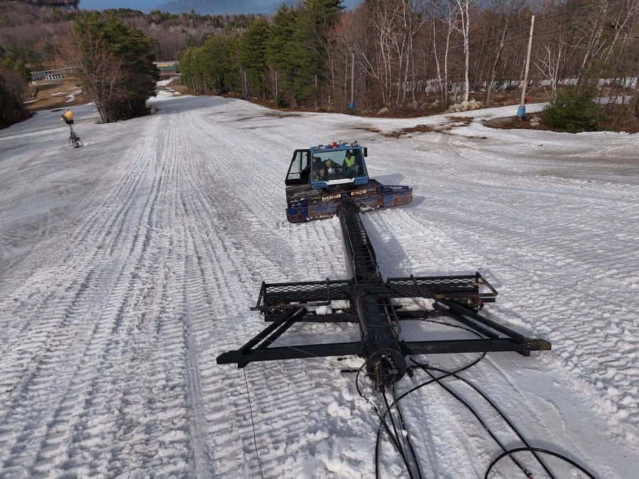 Pleasant Mountain: Chairlift Tower Removal