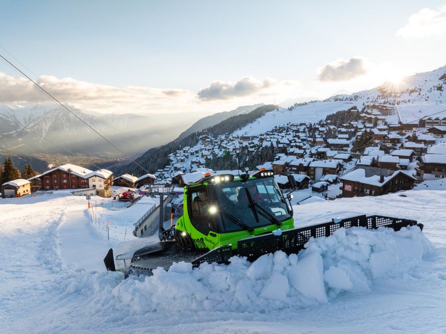 PistenBully 600 E+: Efficiency and driving comfort for perfect, sustainable slope grooming
