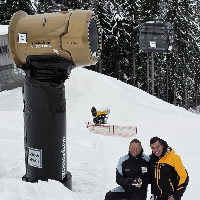 TechnoAlpin: The 1,000th fan-based snow producer from 2025 goes to Snow Space Salzburg!